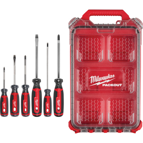 Ensemble de tournevis &agrave; prise coussin&eacute;e avec organisateur compact &agrave; profil bas PACKOUT, 6 m Haskins Industrial Inc.