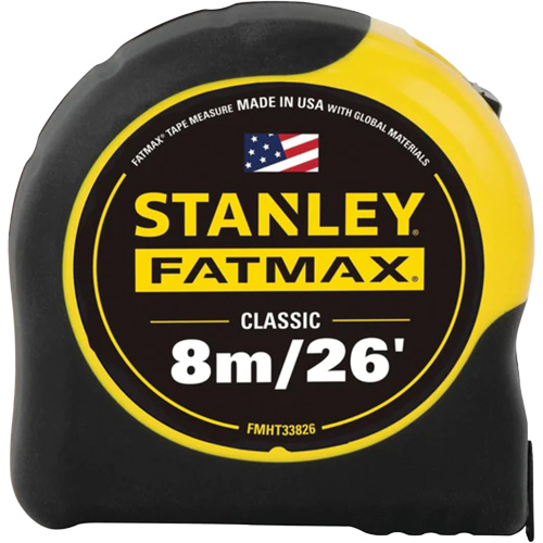 FATMAX&reg; Tape Measure, 1-1/4" x 26'/8 m, Imperial & Metric Graduations Haskins Industrial Inc.