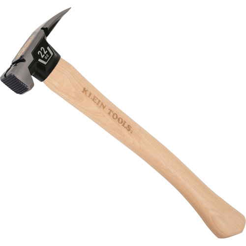 Milled Face Straight Claw Hammer, 22 oz., Wood Handle, 16-1/10" L Haskins Industrial Inc.