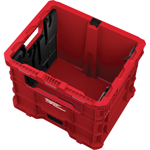 PACKOUT Wire Pulling XL Crate, 15-3/4" x 18-5/8" x 15", Black/Red Haskins Industrial Inc.