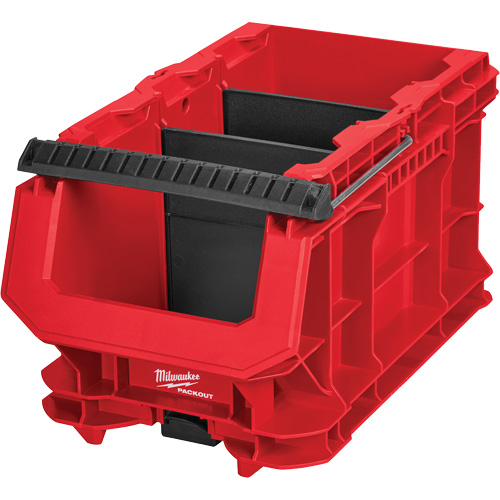 Bac compact PACKOUT, 15-1/2" x 9-1/2" x 8-3/4", Noir/Rouge Haskins Industrial Inc.