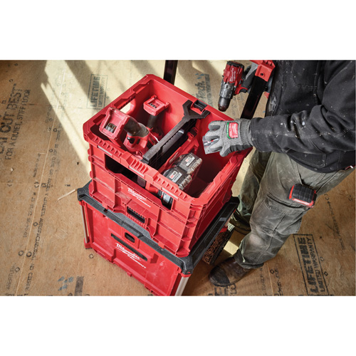 PACKOUT XL Crate, 15-3/4" x 18-5/8" x 15", Black/Red Haskins Industrial Inc.