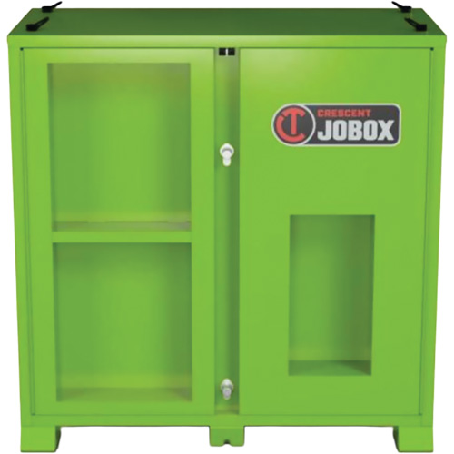 Armoire de rangement d'&eacute;PI sur place, Acier, Vert lime haute visibilit&eacute; Haskins Industrial Inc.