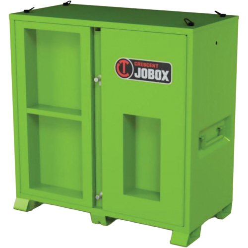 Armoire de rangement d'&eacute;PI sur place, Acier, Vert lime haute visibilit&eacute; Haskins Industrial Inc.