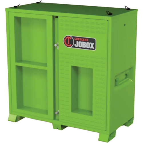 Armoire ventil&eacute;e pour le rangement d'&eacute;PI sur place, Acier, Vert lime haute visibilit&eacute; Haskins Industrial Inc.