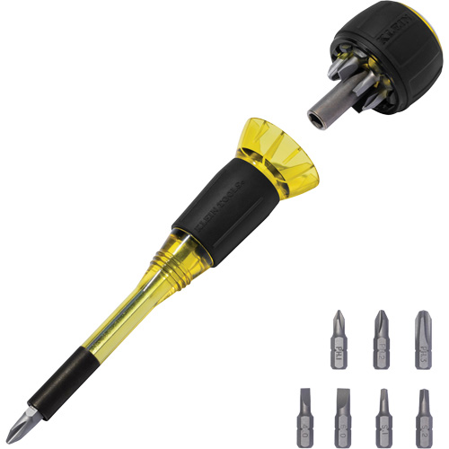 Tournevis 8-en-1 Tru-Grip avec raccourci, 6-57/100" lo, Prise Plastique Haskins Industrial Inc.