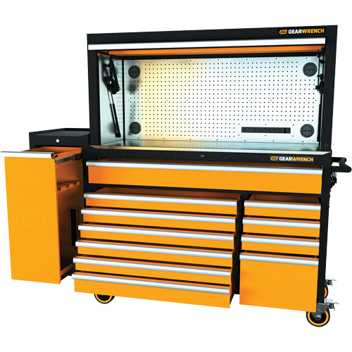 Jeu d'outils pour maître m&eacute;canicien MEGAMOD dans des plateaux en mousse modulaire de premi&egrave;re qualit&eacute; avec rangement pour les outils et l&eacute;quipement datelier, 1331 morcea Haskins Industrial Inc.