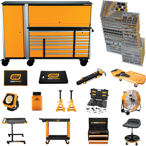 MEGAMOD Mechanics Tool Set in Premium Modular Foam Trays with Tool Storage & Shop Equipment, 1629 Pieces Haskins Industrial Inc.