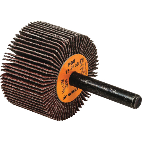 Flap Wheels-Coolcut Flap Wheels, Aluminum Oxide, 80 Grit, 1-1/2" x 1" x 1/4" Haskins Industrial Inc.