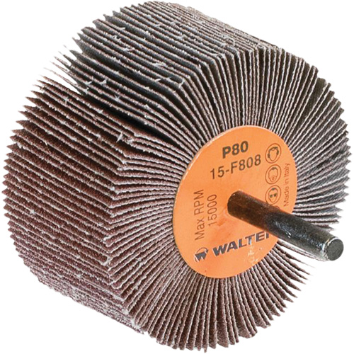 Flap Wheels-Coolcut Flap Wheels, Aluminum Oxide, 80 Grit, 3" x 1-1/2" x 1/4" Haskins Industrial Inc.