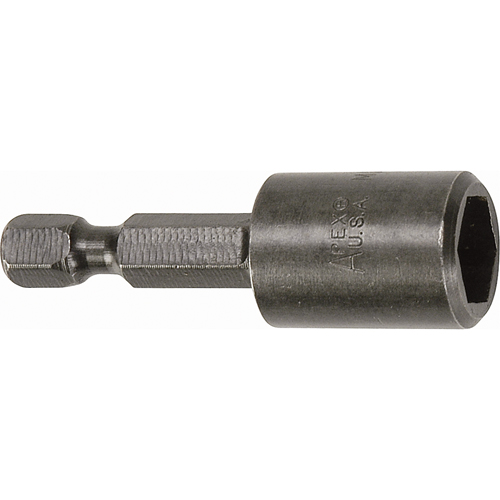 Nutsetter For SAE Sheet Metal Screws, 1/4" Tip, 1/4" Drive, 1-3/4" L, Magnetic Haskins Industrial Inc.