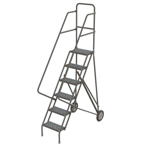 &eacute;chelles roulantes, 6 marches, Stri&eacute;, Hauteur 66" Haskins Industrial Inc.