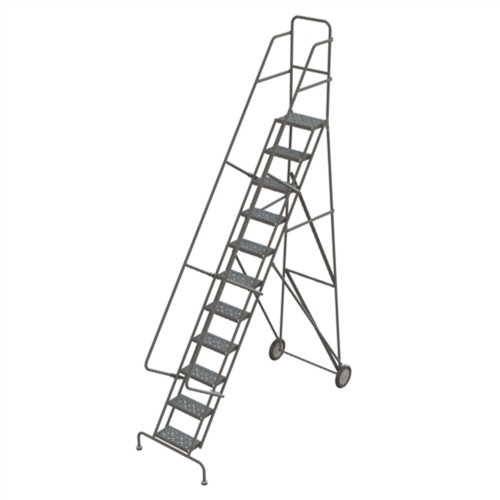 &eacute;chelles roulantes, 11 marches, Stri&eacute;, Hauteur 116" Haskins Industrial Inc.
