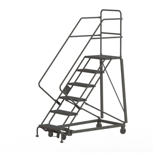 Heavy Duty Safety Slope Ladder, 6 Steps, Perforated, 50° Incline, 60" High Haskins Industrial Inc.