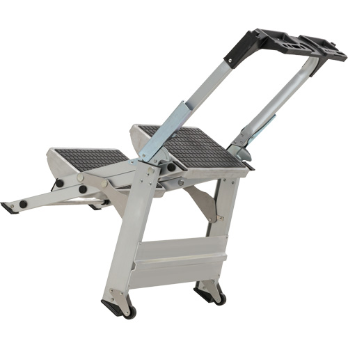 &eacute;chelle escabeau avec roues pivotantes, 2 marches, 23" x 21" x Hauteur 34,50" Haskins Industrial Inc.