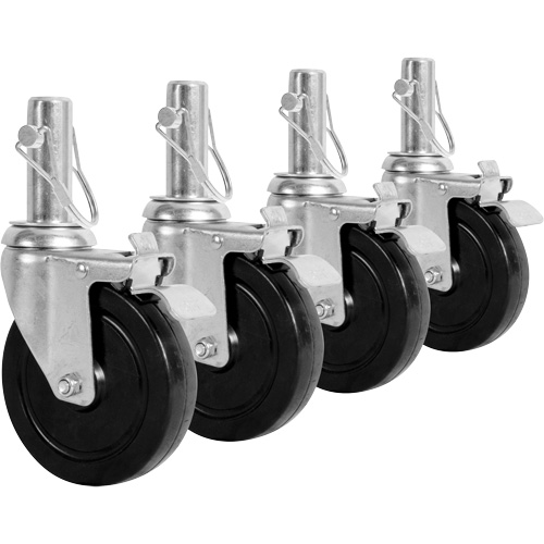 Set of Casters for Scaffolding Haskins Industrial Inc.