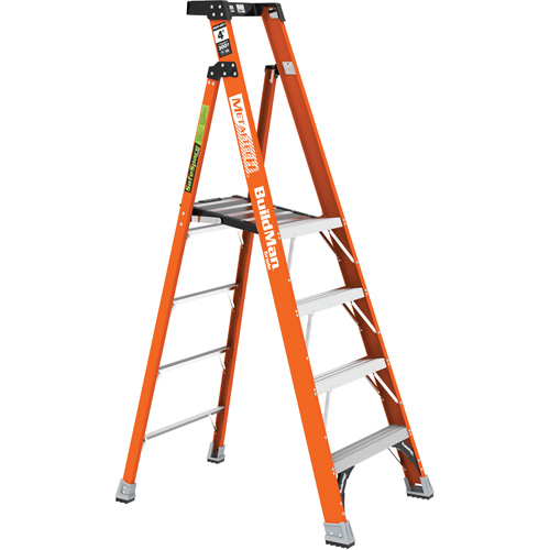 Safespace Platform Step Ladder, 4', 300 lbs. Cap. Haskins Industrial Inc.