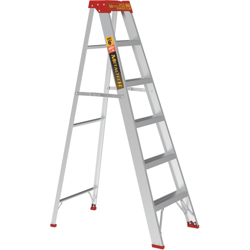 Step Ladder, 6', Aluminum, 200 lbs. Capacity, Type 3 Haskins Industrial Inc.