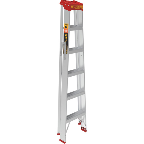Step Ladder, 6', Aluminum, 200 lbs. Capacity, Type 3 Haskins Industrial Inc.