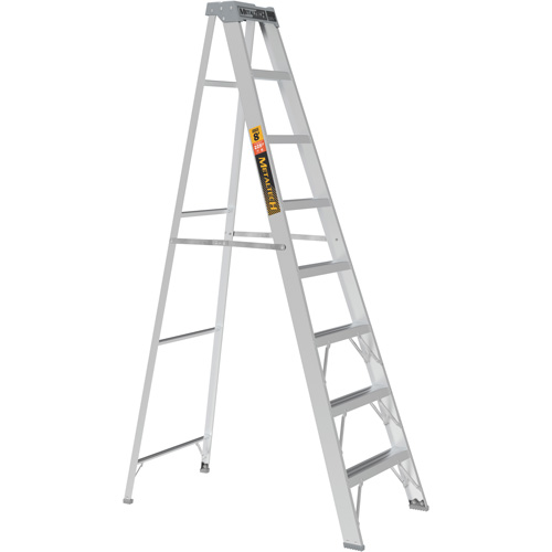 Step Ladder, 8', Aluminum, 225 lbs. Capacity, Type 2 Haskins Industrial Inc.