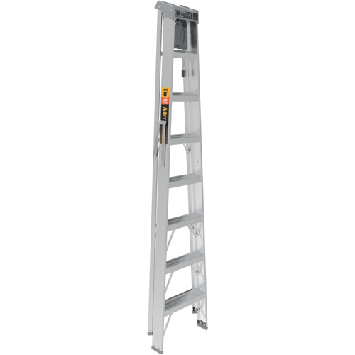 Step Ladder with Paint Tray, 8', Aluminum, 225 lbs. Capacity, Type 2 Haskins Industrial Inc.