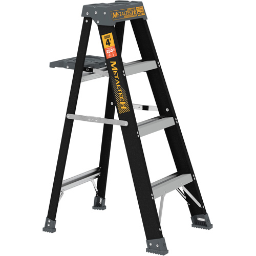 Step Ladder with Paint Tray, 4', Fibreglass, 250 lbs. Capacity, Type 1 Haskins Industrial Inc.