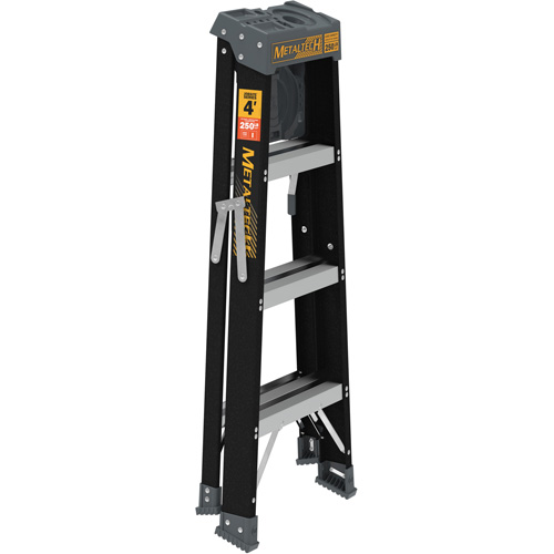 Step Ladder with Paint Tray, 4', Fibreglass, 250 lbs. Capacity, Type 1 Haskins Industrial Inc.