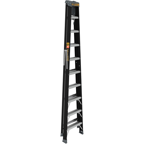 Step Ladder with Paint Tray, 10', Fibreglass, 250 lbs. Capacity, Type 1 Haskins Industrial Inc.