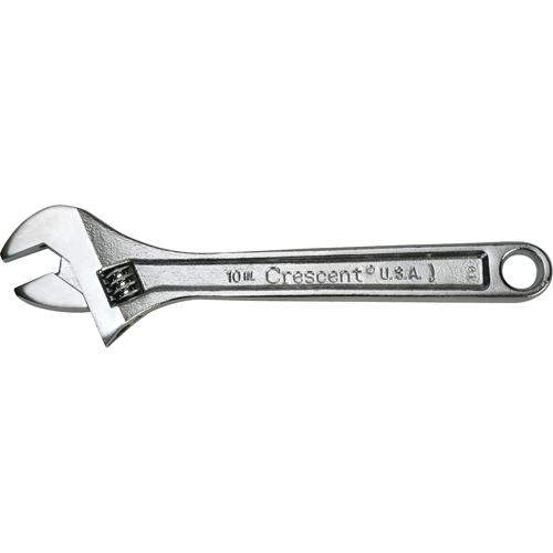 Crescent Adjustable Wrenches, 4" L, 1/2" Max Width, Chrome Haskins Industrial Inc.