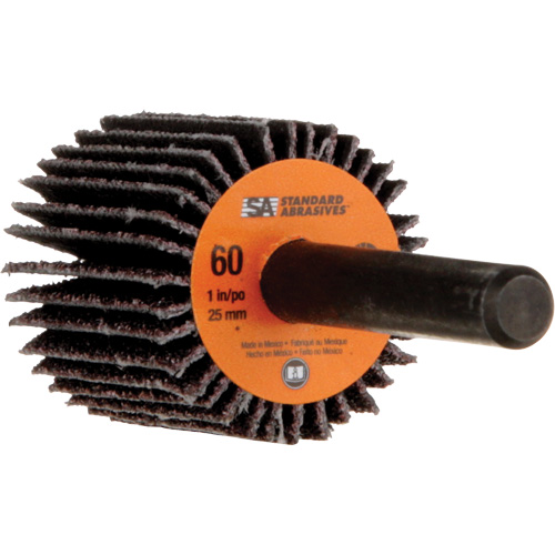 Meule &agrave; lamelles Standard Abrasives, Oxyde d'aluminium, Grain 60, 1" x 1" x 1/4" Haskins Industrial Inc.