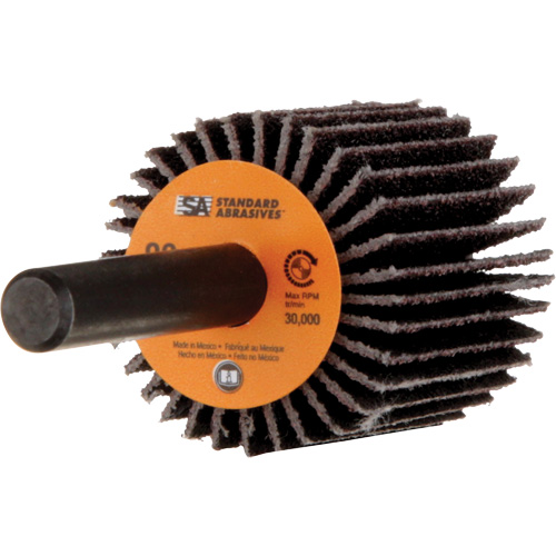 Standard Abrasives Flap Wheel, Aluminum Oxide, 80 Grit, 1" x 1" x 1/4" Haskins Industrial Inc.