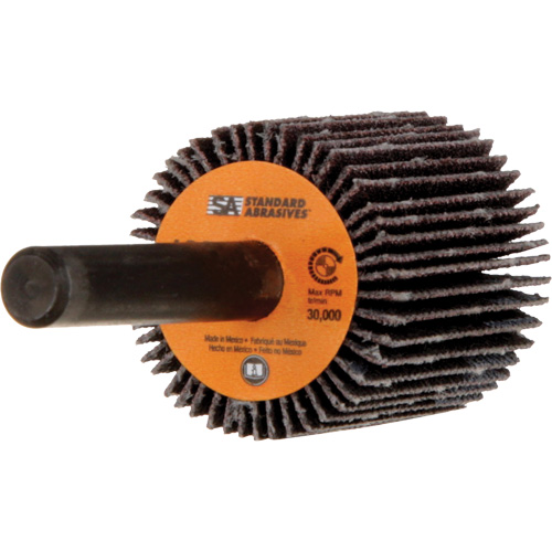 Standard Abrasives Flap Wheel, Aluminum Oxide, 120 Grit, 1" x 1" x 1/4" Haskins Industrial Inc.