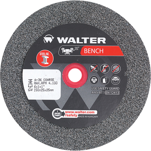 Bench Grinding Wheels, 6" x 1", 1" Arbor, 1 Haskins Industrial Inc.