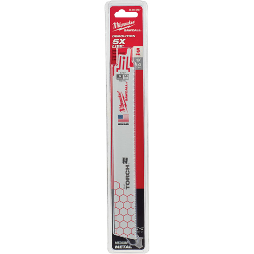 The Torch Sawzall&reg; Blades, Bi-Metal, 14 TPI, 9" L x 1" W Haskins Industrial Inc.