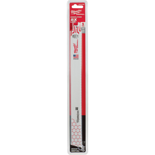 The Torch Sawzall&reg; Blades, Bi-Metal, 18 TPI, 12" L x 1" W Haskins Industrial Inc.