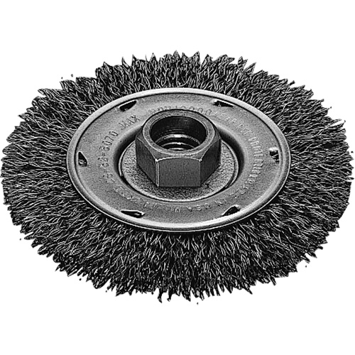 Twist Know Wire Wheel, 4" Dia., 0.02" Fill, 5/8"-11 Arbor, Stainless Steel Haskins Industrial Inc.