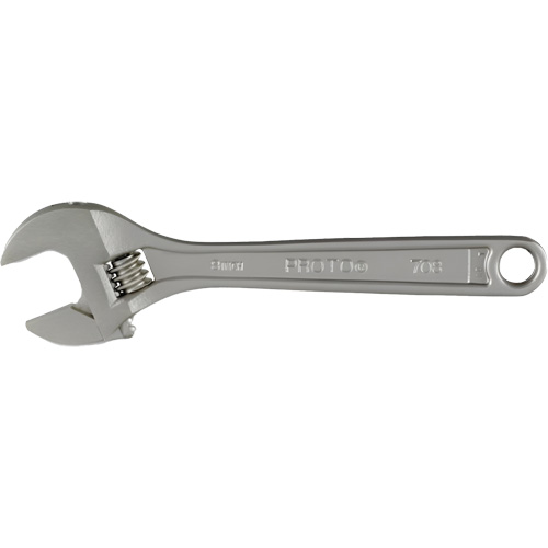 Adjustable Wrench With CLIK-STOP&reg;, 8" L, Plain Haskins Industrial Inc.