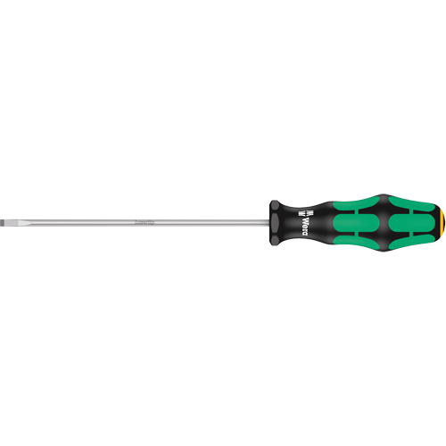Slotted Screwdriver, 4 mm Tip, Round, 9-3/4" L, Plastic Handle Haskins Industrial Inc.