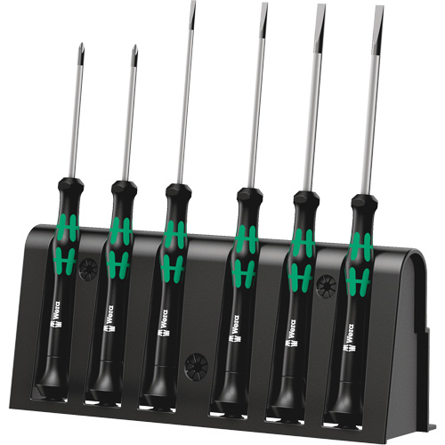 Micro Series Screwdriver Set with Rack, 6 Pcs. Haskins Industrial Inc.