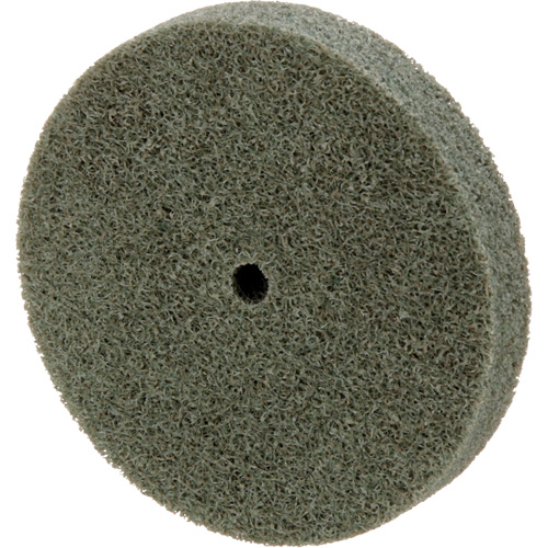 Meule homog&egrave;ne &agrave; faible densit&eacute; de s&eacute;rie 500 Standard Abrasives, 3" x 1/2", Arbre de 1/4", Grain de Moyen, Oxyde d'aluminium Haskins Industrial Inc.