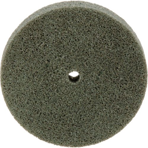 Meule homog&egrave;ne &agrave; faible densit&eacute; de s&eacute;rie 500 Standard Abrasives, 3" x 1/2", Arbre de 1/4", Grain de Moyen, Oxyde d'aluminium Haskins Industrial Inc.