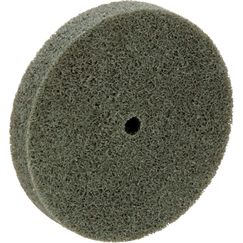 Meule homog&egrave;ne &agrave; faible densit&eacute; de s&eacute;rie 500 Standard Abrasives, 3" x 1/2", Arbre de 1/4", Grain de Moyen, Oxyde d'aluminium Haskins Industrial Inc.
