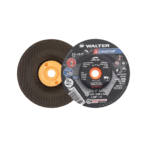 Meule XCAVATOR, 5" x 1/4", Arbre 5/8"-11, Zirconium, Type 27/27S Haskins Industrial Inc.