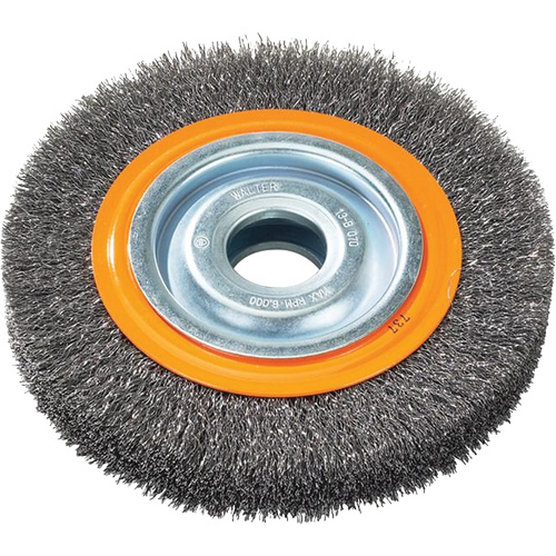 Brosses rotatives &agrave; fils torsad&eacute;s d'&eacute;tabli, 6" dia., Fils 0,0118", Arbre 1/2" - 1/4" Haskins Industrial Inc.