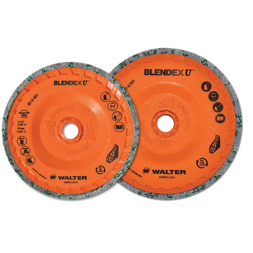 Blendex U Finishing Cup Disc, 4-1/2" Dia., Fine Grit, Silicon Carbide Haskins Industrial Inc.