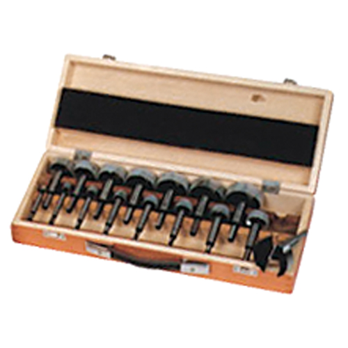 Bormax Forstner Bit Kits in a Wooden Box, 16 Pieces, High Carbon Steel Haskins Industrial Inc.