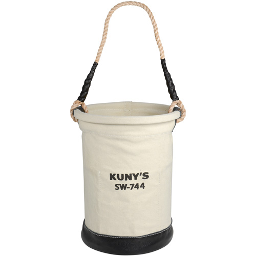 Heavy-Duty Buckets, 11" L x 11" W x 16" H, Canvas, Beige Haskins Industrial Inc.