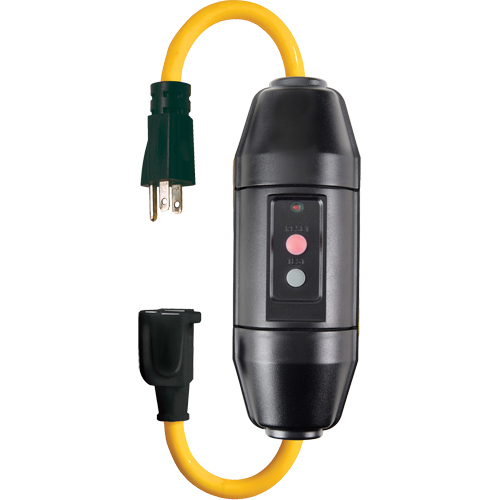 Cordons avec disjoncteur de fuite &agrave; la terre en ligne, 120 V, 20 A, Cordon de  Haskins Industrial Inc.