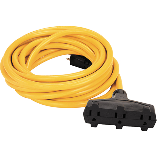 Cordon rallonge en vinyle, Ext&eacute;rieur, SJTW, AWG 14/3, 15 A, 3 prise(s), 50' Haskins Industrial Inc.