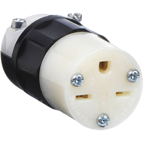 Grounding Straight Blade Connector, 6-15R, Nylon Haskins Industrial Inc.